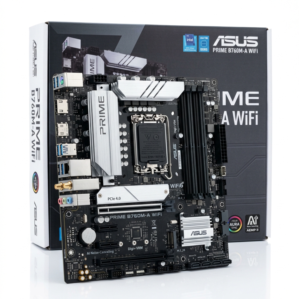 ASUS Prime B760M-A WiFi Motherboard (LGA1700, DDR5, Micro-ATX)