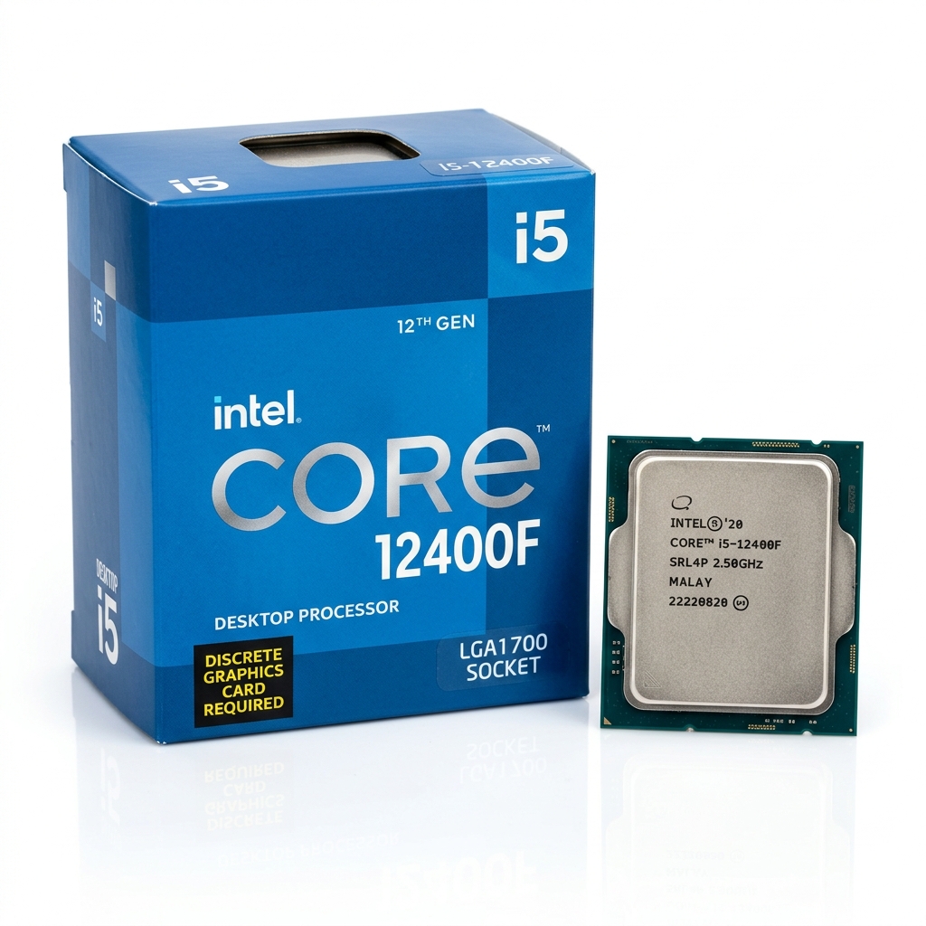 Intel Core i5-12400F 6-Core Desktop Processor (Requires Discrete GPU)
